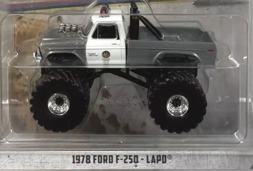 1/64 RAW METAL CHASE - LAPD 1978 Ford F-250 Monster Truck