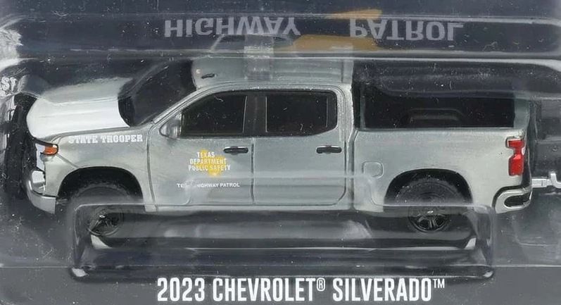 1/64 RAW METAL CHASE - Texas Department of Public Safety 2023 Chevrolet Silverado