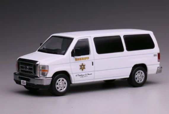 1/64 Los Angeles County Sheriff Ford E-350 van