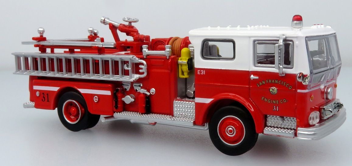 1/87 San Francisco Fire Department 1974 Ward LaFrance Fire Engine - Engine 31