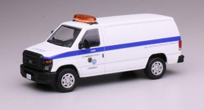 1/64 Los Angeles County Coroner Ford E-350 Van (New cargo van casting without windows)