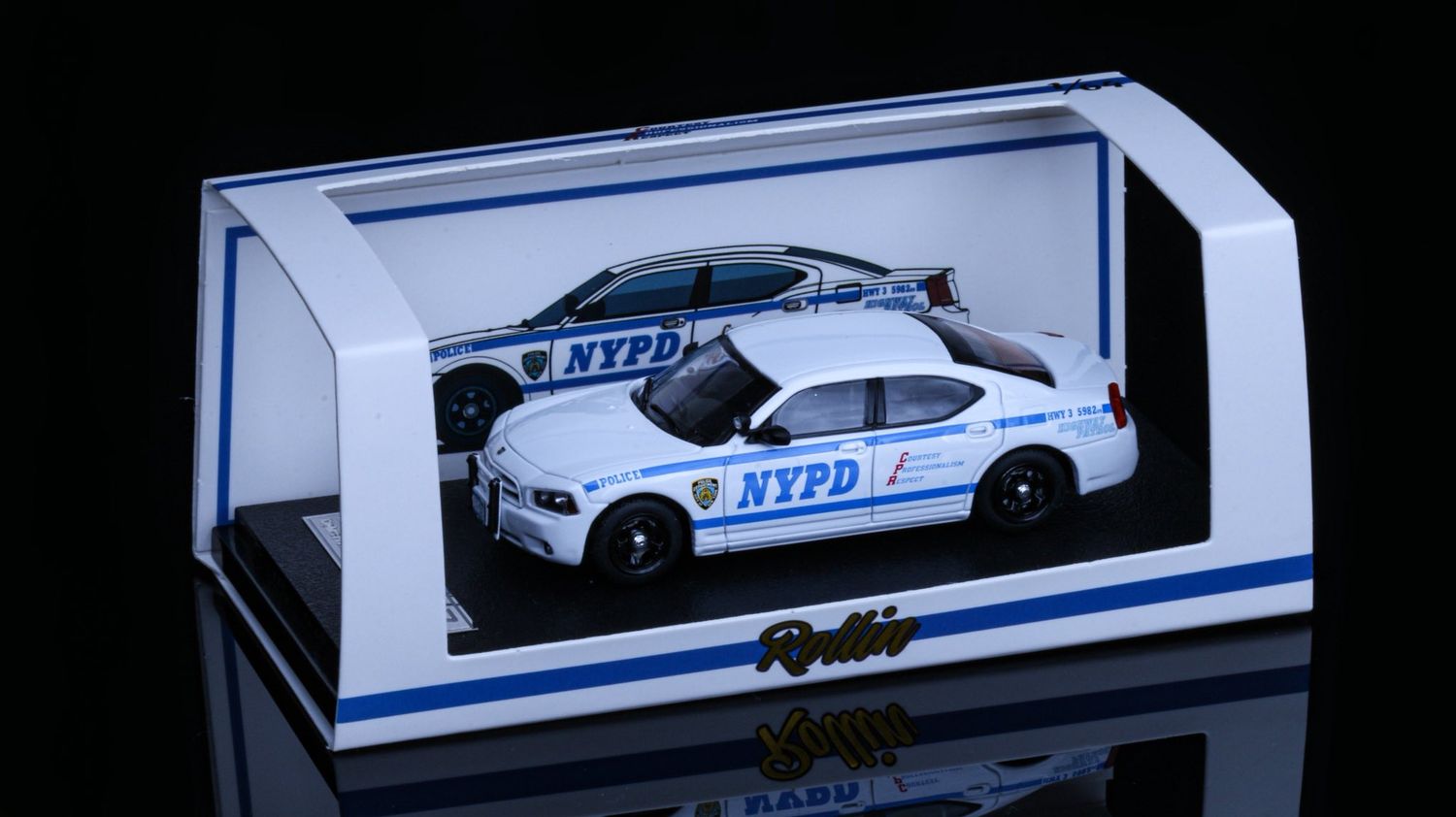 1/64 NYPD 2008 Dodge Charger slicktop