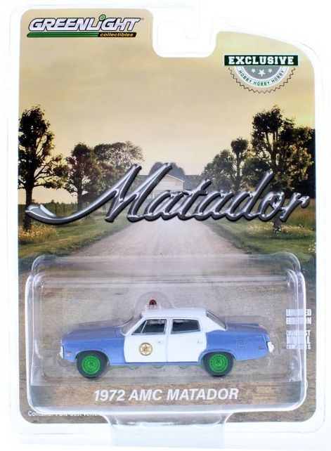 GREEN MACHINE CHASE - 1/64 Colonial City Police 1972 AMC Matador