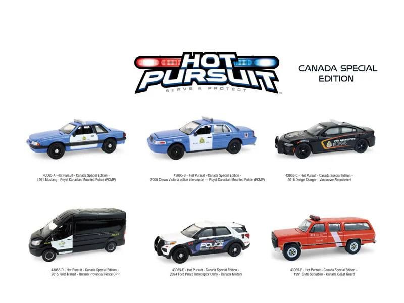 1/64 Hot Pursuit Series 49 - CANADA Special Edition - SET of 6