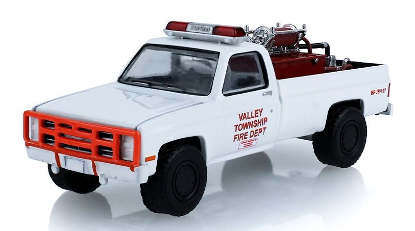 1/64 Danville, PA Valley Township Fire Dept “Heavy Chevy” 1983 Chevrolet K20 Custom Deluxe 4×4 Brush Fire Truck
