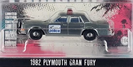 1/64 RAW METAL CHASE - Detroit, MI Police 1982 Plymouth Gran Fury