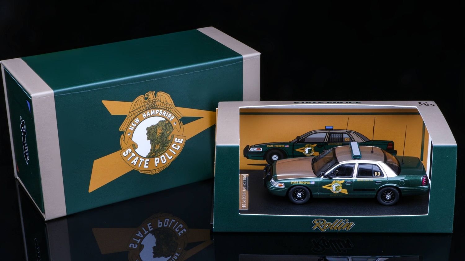 1/64 New Hampshire State Police Ford Crown Victoria (with gift box)