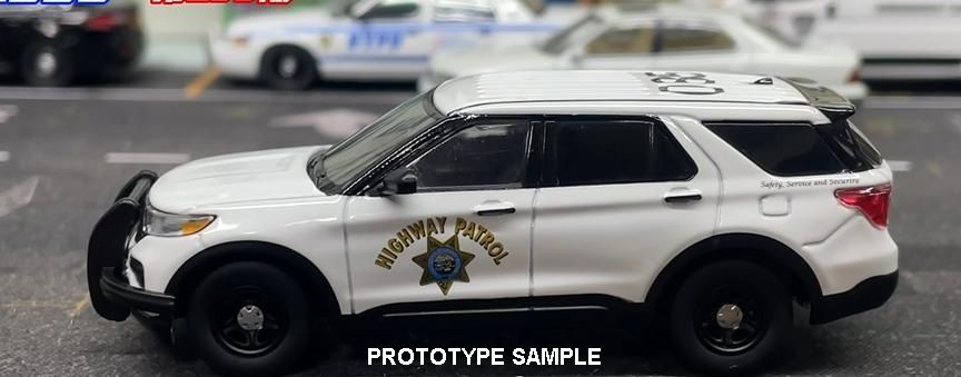 1/64 California Highway Patrol Ford Police Interceptor Utility - SMPV (Specially Marked Patrol Vehicle) for traffic enforcement