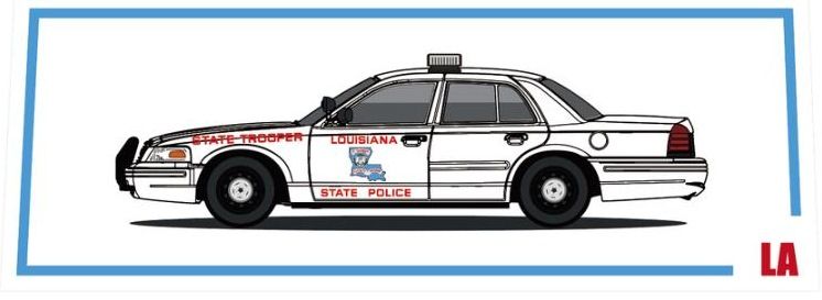 1/64 Louisiana State Police Ford Crown Victoria (with gift box)