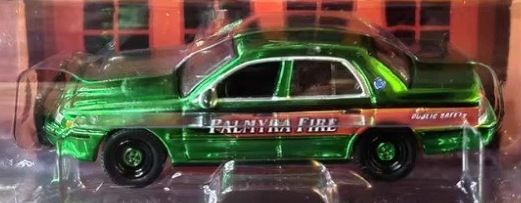1/64 GREEN CHROME CHASE - Palmyra, PA Fire Dept 2011 Ford Crown Victoria