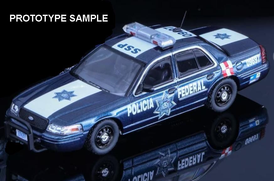1/64 Mexico Policia Federal Ford Crown Victoria