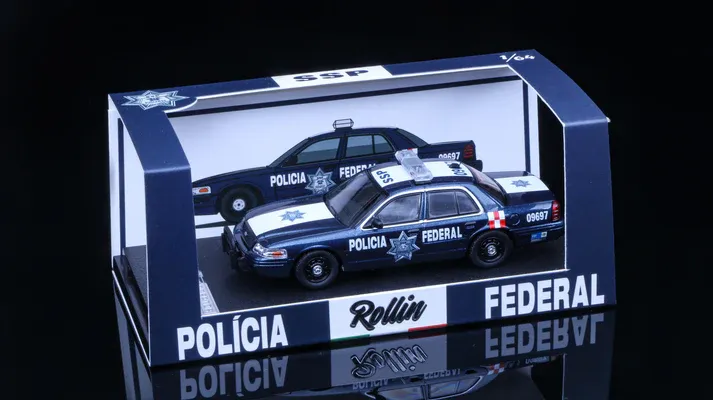 1/64 Mexico Policia Federal Ford Crown Victoria