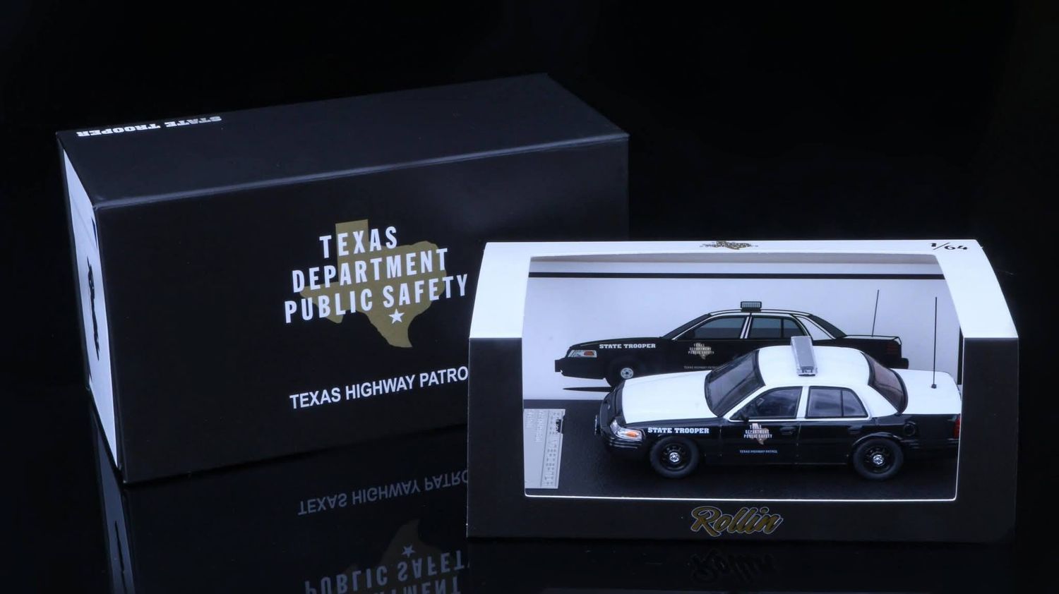 1/64 Texas Highway Patrol Ford Crown Victoria (with gift box)