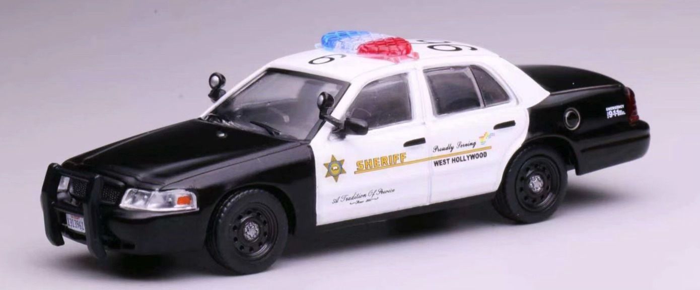 1/64 Los Angeles County Sheriff West Hollywood Ford Crown Victoria