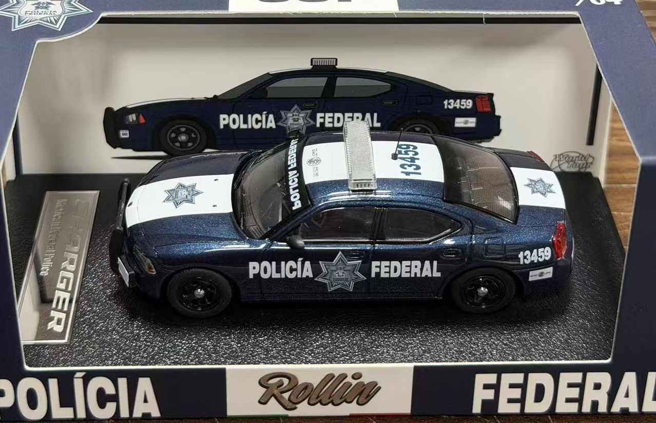 1/64 Policia Federal Mexico Dodge Charger #13459
