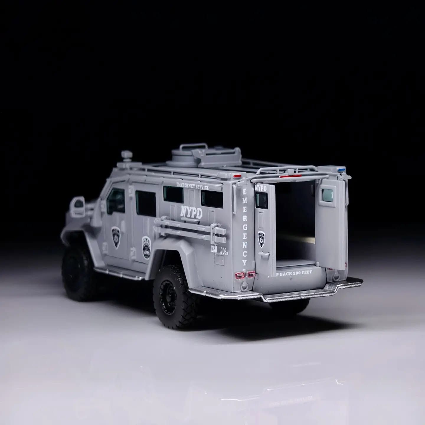 1/64 scale NYPD Emergency Service Unit Lenco Bearcat G3 plus 6