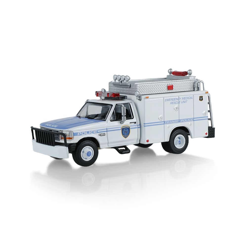 1/64 New York City Transit Police Emergency Medical Rescue Unit 1992 Ford F-350 (New Tooling)