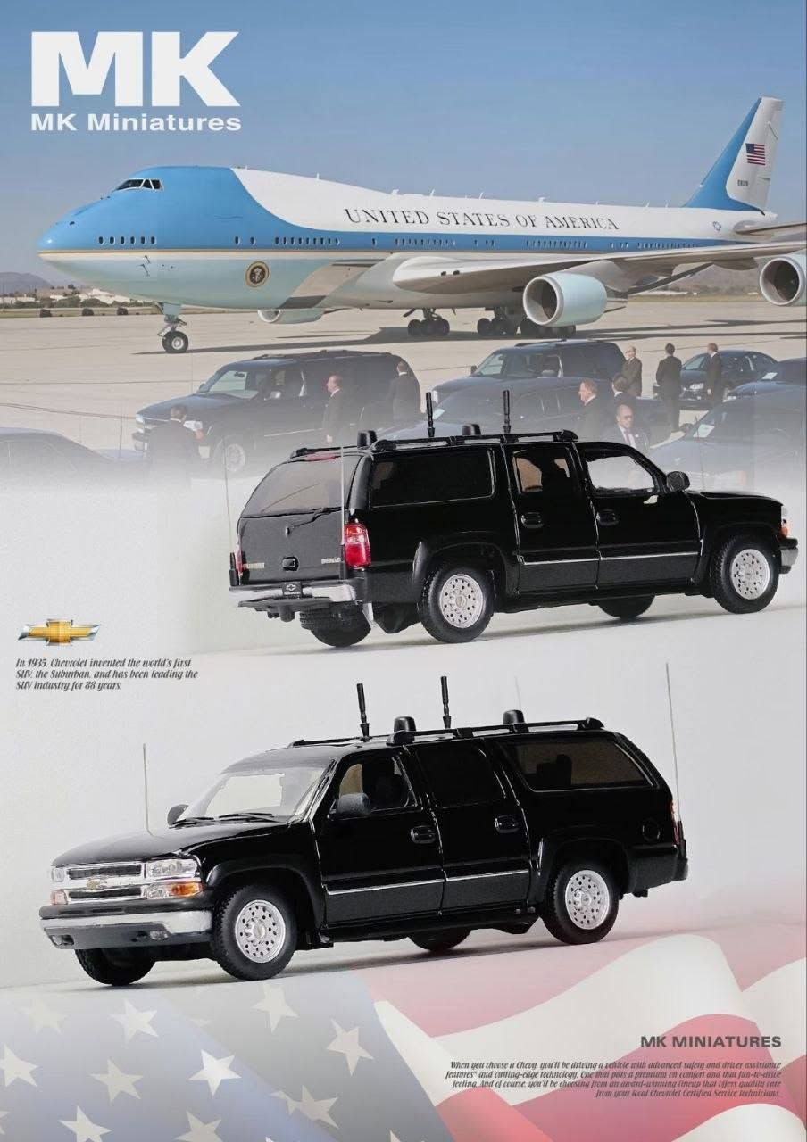 1/64 Central Intelligence Agency (CIA) Signal Jammer 2003 Chevrolet Suburban GMT800
