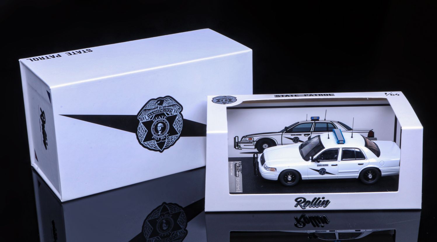 1/64 Washington State Patrol Ford Crown Victoria (with gift box)