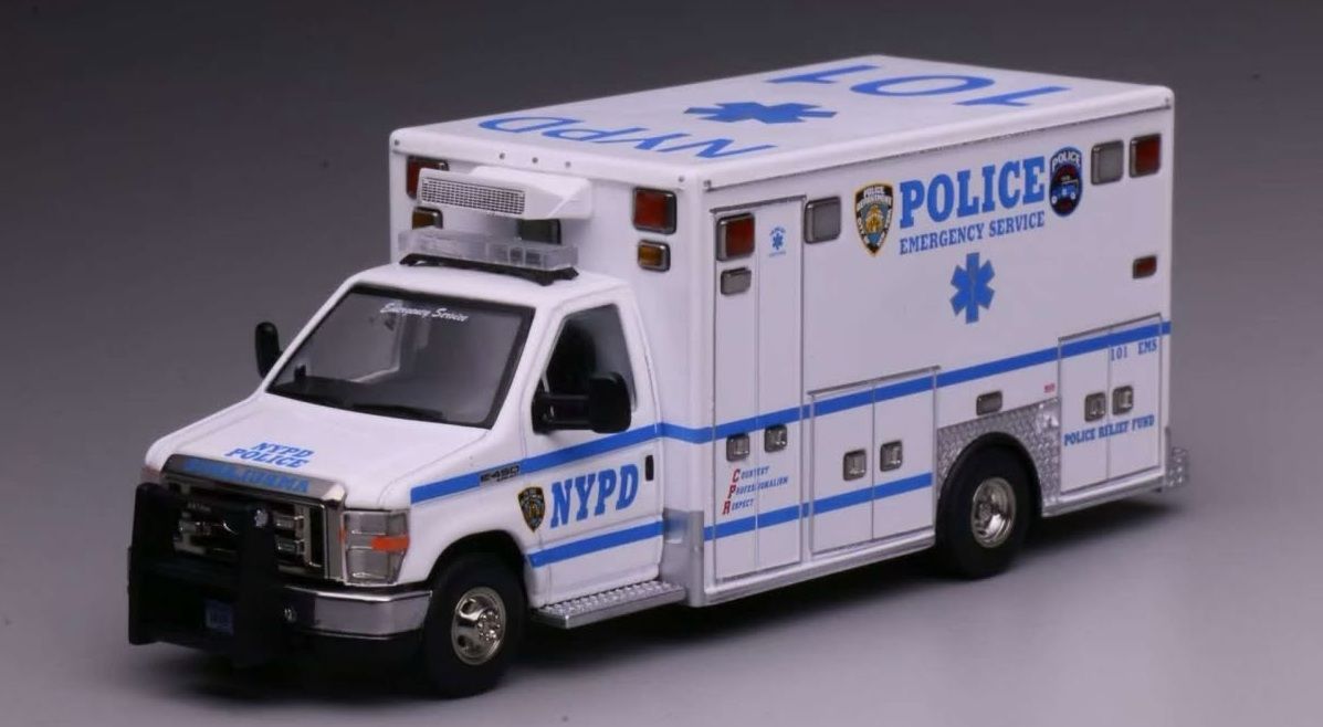 1/64 NYPD Emergency Service Unit Ford E-450 Ambulance