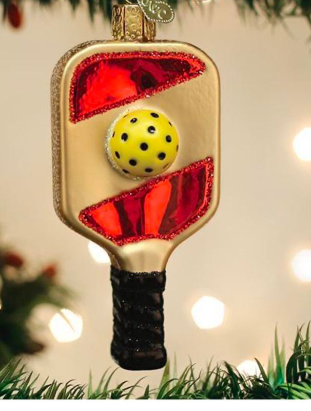 Pickleball Paddle Ornament