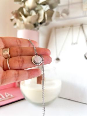 CADENA CORAZÓN MEDALLA GRABADA