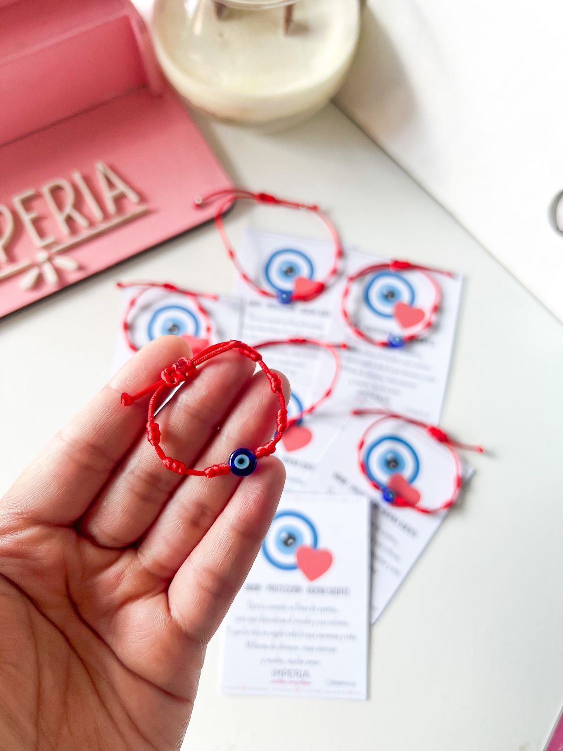 Pulsera 7 nudos + ojito protector