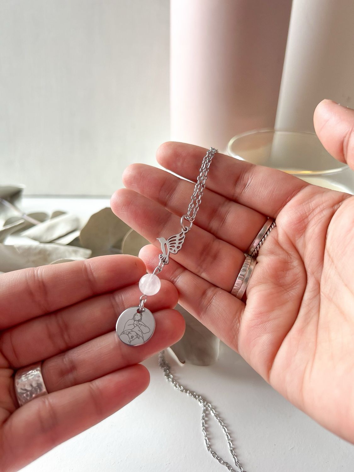 Cadenita COLIBRÍ ILUSTRADO