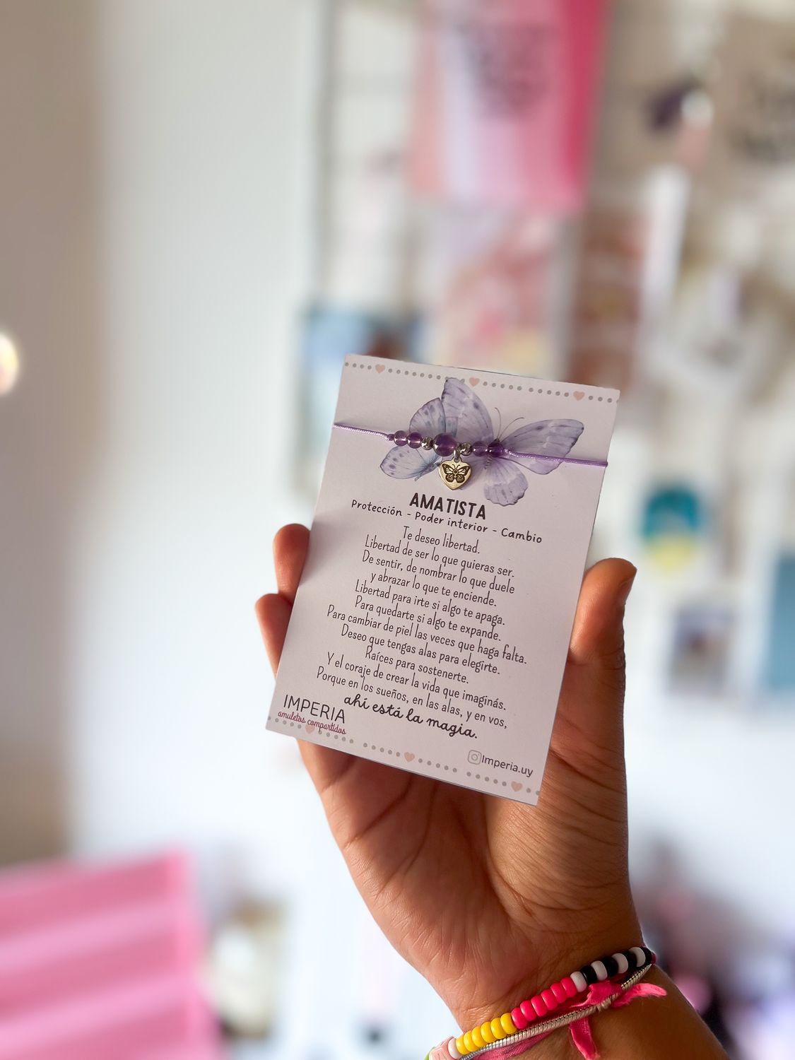 PULSERA AMATISTA JUNTAS💜