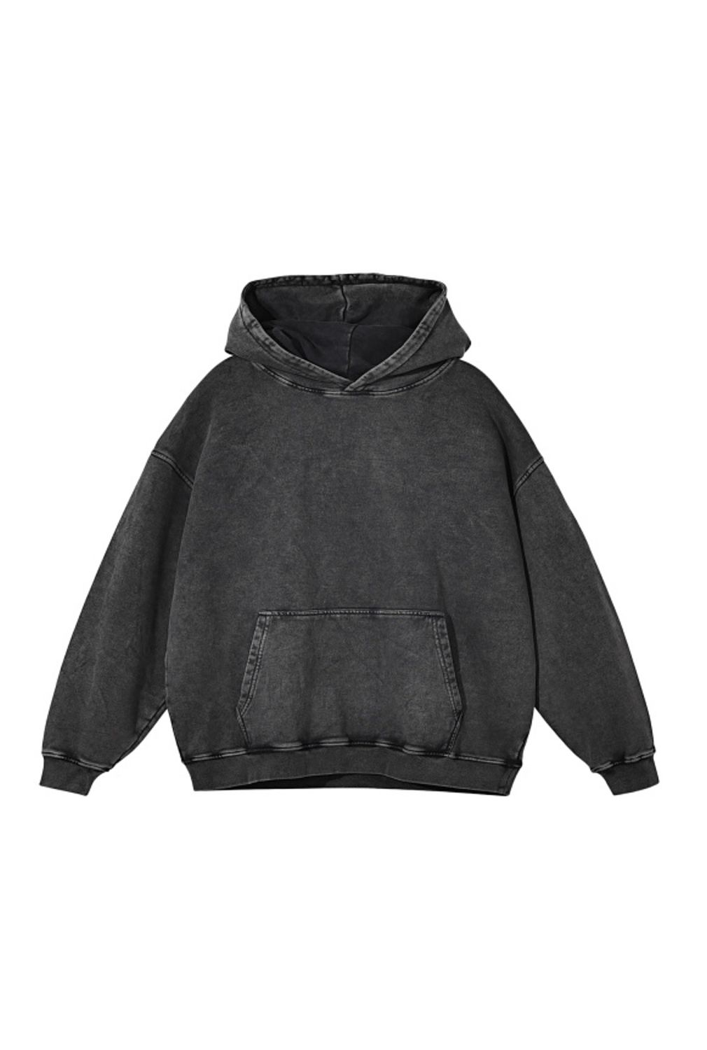 12am washed oversized hoodie