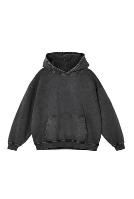 12am washed oversized hoodie