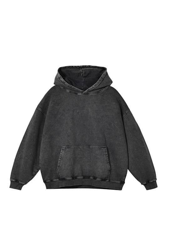 12am washed oversized hoodie