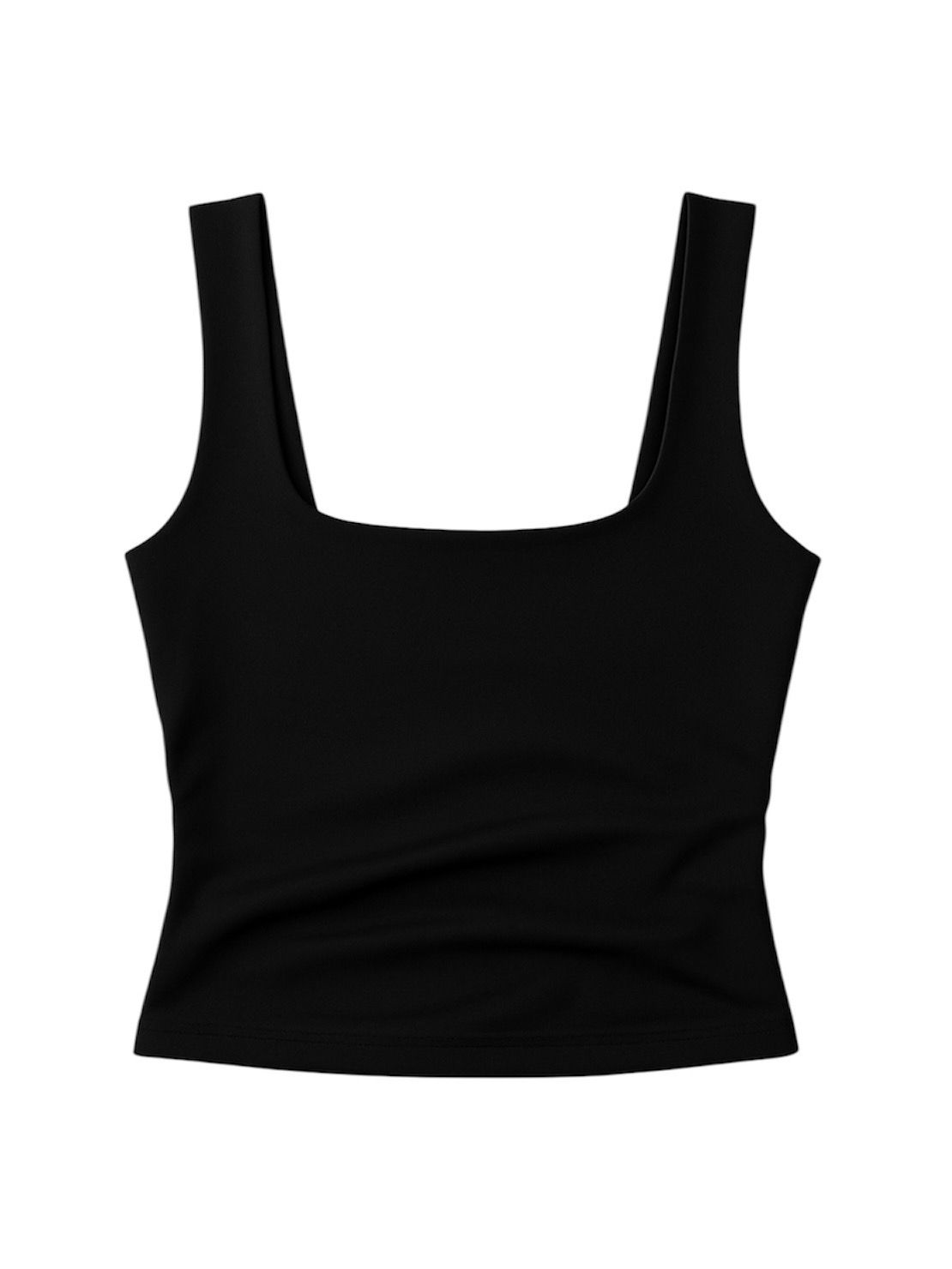 12am fitted square neck tank