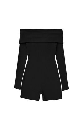 12am ribbed romper