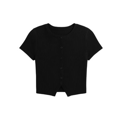 12am knit button up