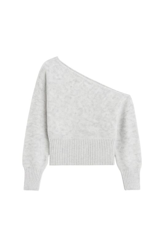 asymmetrical knit sweater