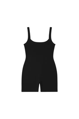 ribbed sleeveless romper