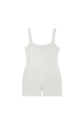 ribbed sleeveless romper
