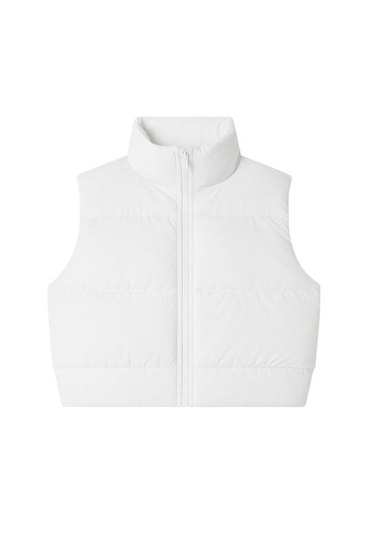 cropped puffer vest