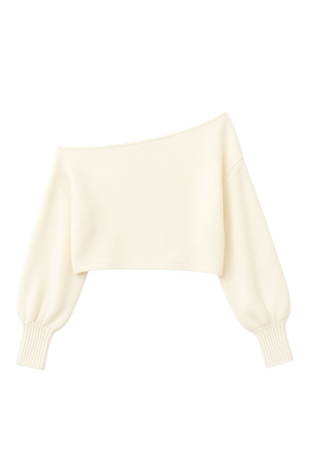 cropped knit sweater