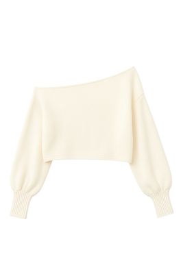 cropped knit sweater