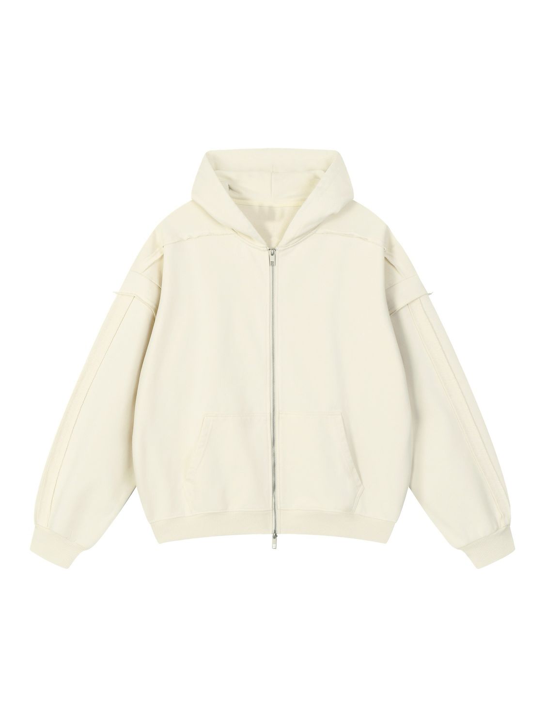 raw double layered zip up