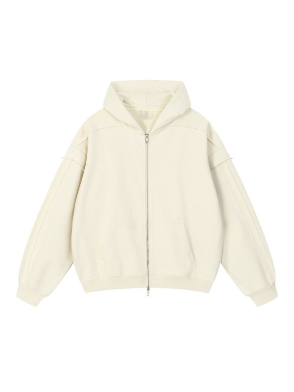 raw double layered zip up