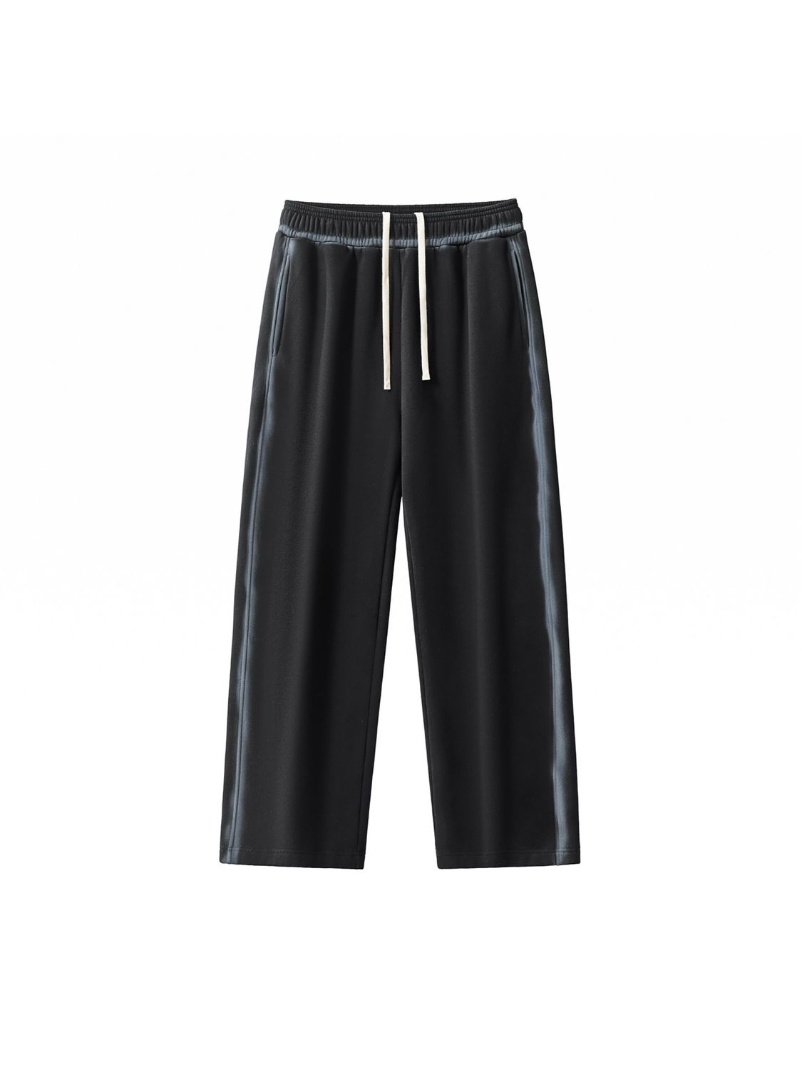 contrast faded fleece sweatpants