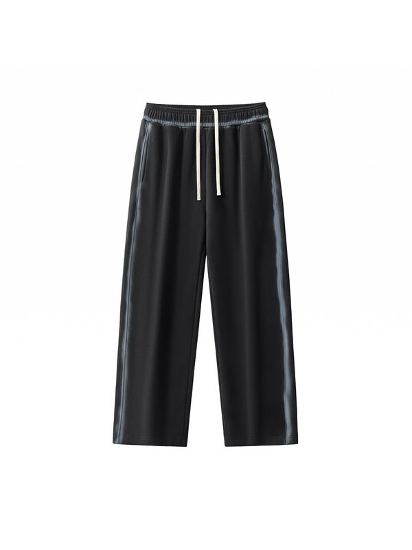 contrast faded fleece sweatpants