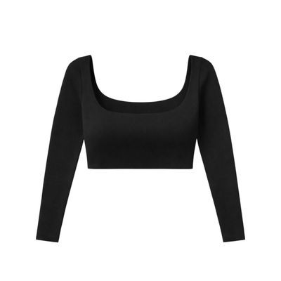 fitted cropped long sleeve
