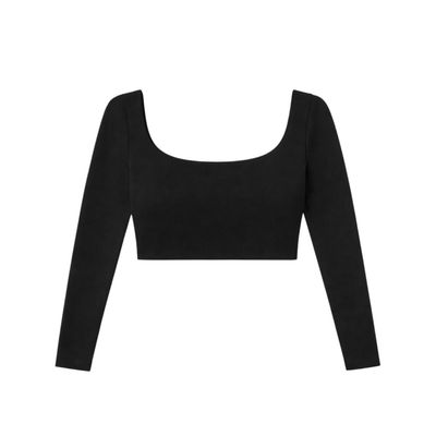 fitted cropped long sleeve