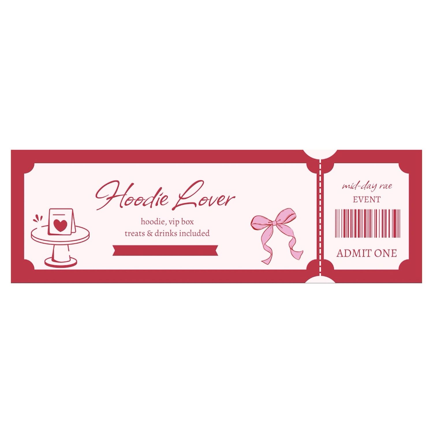 hoodie lover ticket