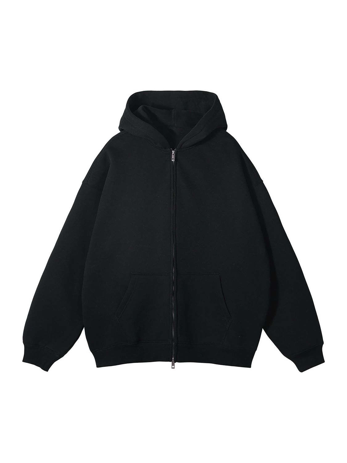 oversized fleece double zip