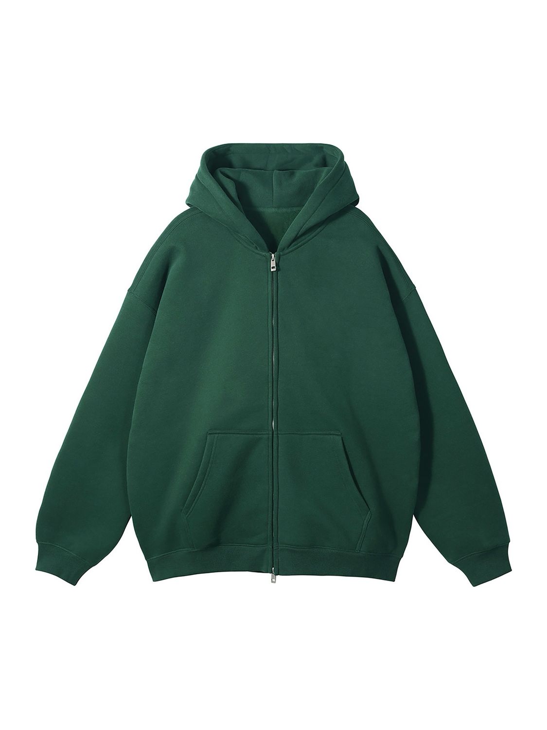 oversized fleece double zip